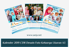Tipe 12 bulan dalam 6 lembar. Populer 40 Desain Kalender Keluarga Cdr