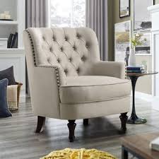 Кресло nailhead fabric armchair белое. Nailhead Trim Wingback Chair Wayfair