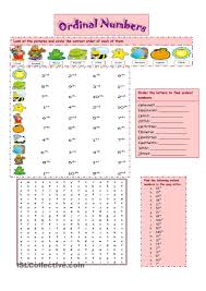 Ordinal Numbers Ordinal Numbers Worksheets Esl Worksheets