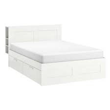 When you live in a small space you need to be clever. Ikea Brimnes Bed Frame With Storage And Headboard White Luroy Queen Size 150x200 In Auckland Nz Idiya Ltd