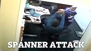 Moment headmaster who had love child with teacher attacks deputy with spanner  after becoming embroiled in