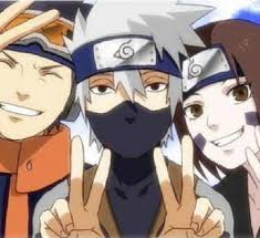 Naruto Photo Kakashi Obito And Rin Anime Naruto Naruto Kakashi