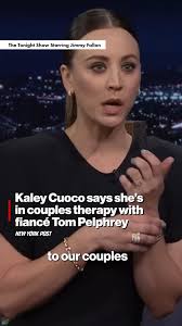 Kaley Cuoco has revealed she and fiancé Tom Pelphrey are in couples therapy  as they raise their young daughter.