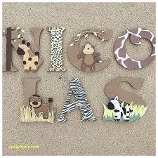 Wooden Letters For Nursery Pink And Green Wooden Nursery Letters