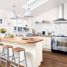 Cream Kitchen With Pendant Lights Kitchen Decorating Ideal Home Kitchen Design Small Kitchen Remodel Home Decor Kitchen