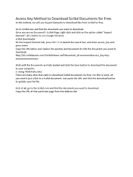 You are already familiar with scribd site, isn't it? Access Key Method To Download Scribd Documents For Free