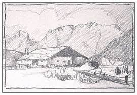 Aquarell Anleitung Almhutte In Den Bergen Schritt Fur Schritt Aquarellieren Lernen