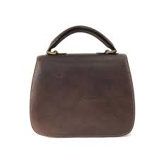 Fendi Pecan Pattern Front Logo Leather Handbag With Mirror Brown Vinta Vintageshop Solo