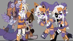 I think I'm a bit obsessed with making Lolbit in gacha the 2 on the left  are glamrock versions btw : r/GachaFnaf_2
