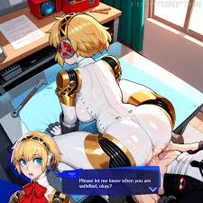 Aigis serving as a sex bot - Rule 34 AI Art