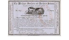 If this does not apply, leave blank. Amazon Com Michigan Southern Northern Indiana Rail Road Company Stock Certificate Entertainment Collectibles