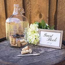 6 cork wedding ideas for your winery theme. Personalized Wedding Wishes In Growler Guest Book The Man Registry