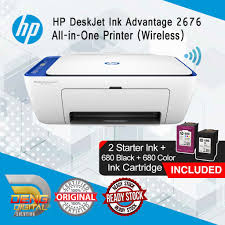 Masterprinterdrivers.com give download connection to group hp deskjet 2676/ 2677 driver download direct the authority website, find late driver and software bundles for this with and simple click, downloaded without being occupied to other sites, the download connection can be found toward the. Hp Deskjet Ink Advantage 2676 All In One Printer Included 2 Starter Ink Shopee Malaysia