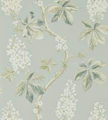 Chestnut Tree By Sanderson Grey Blue Wallpaper Wallpaper Direct Tree Wallpaper Chestnut Trees Green Wallpaper