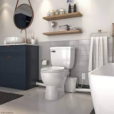 On average, a standard toilet installation costs between $122 and $228 with most homeowners spending around $150 to $180. How Much Does It Cost To Add A Bathroom Saniflo Depot Upflush Toilets