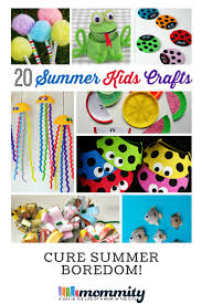 Don't let your kid sit around bored this summer. 20 Summer Diy Kids Crafts Activities