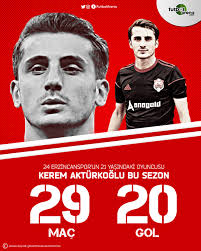 28 ağustos'tan sonra açıklar ise sadece kerem'in son kulübü 24erzincanspor'a 150 bin tl'lik yetiştirme tazminatı ödeyecek. Futbolarena No Twitter Kerem Akturkoglu 24 Erzincanspor