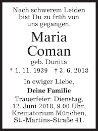 Sunt maria coman si vă cânt cu drag și dor, pe placul oamenilor! Traueranzeigen Von Maria Coman Trauer Merkur De