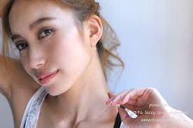 pinacoteca 396 Lacey Cross Diamond American Earrings K18YG(ピナコテーカ レーシー クロス  ダイヤモンド アメリカン ピアス)/ペア