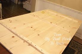 You might also consider using plywood and mdf, though they aren't as sturdy as hardwood. From My Front Porch To Yours Diy Wood Plank Table Top Reveal