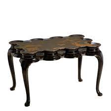 Wear consistent with age and use. Scalloped Coffee Table Rose Tarlow