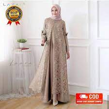 Kebaya brokat yang merupakan baju tradisional indonesia, kini tak lagi dipandang sebagai busana kuno yang bikin penampilan tua dan tak gaya. Baju Gamis Fashion Muslim Wanita Dewasa Laura Dress Kekinian Model Brukat Premium Murah Terbaru 2021 Shopee Indonesia