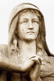 Statue Von Mary Machte Im Jahre 1852 Durch Joseph-Hugues Fabisch Stockbild 