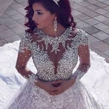 Alle größen&farben, über 10000 modelle, auf bestellung, 60% rabatt heute, willkommen bitte Kathedrale Brautkleider Luxus Perlen Dubai Arabisch Langarm Brautkleider Neu Ebay