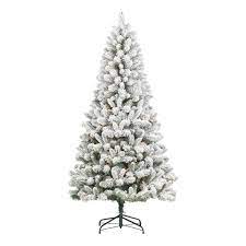 Welcome the holiday season by setting up this 6ft. Holiday Time 6 5ft Pre Lit Flocked Frisco Pine Christmas Tree Green 6 5 Clear Walmart Com Walmart Com