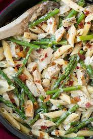 Stir drained pasta into the pan with the asparagus and season to taste. Creamy Chicken And Asparagus Pasta Cooking Classy Recipes Chicken Asparagus Pasta Pasta Dishes