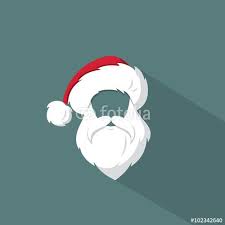 Santa Claus Hat And Beard Template Stock Image And Royalty Free Vector Files On Fotolia Com Pic 102342640 Santa Claus Hat Gift Logo Beard Template