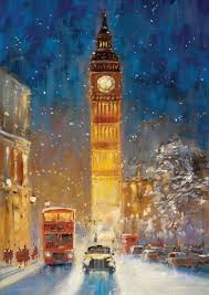Big Ben In Winter By Artist John Haskins London Painting London Art Art Painting