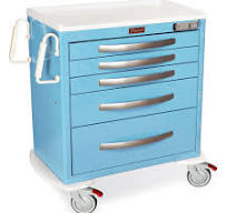 A-Series Lightweight Aluminum Medical Cart, Short Height ...