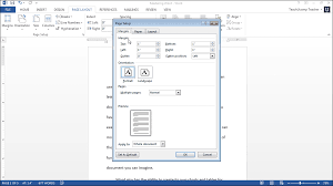 Now, using word for design and printing applic. Page Setup In Word Tutorial Teachucomp Inc
