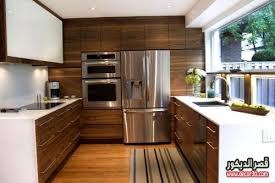 مطابخ مودرن خشب جديدة New Modern Kitchens Wood قصر الديكور