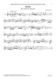 Download Antonio Vivaldi Winter Sheet Music Pdf Notes Chords Classical Score Cello Solo Download Printable Sku 193072