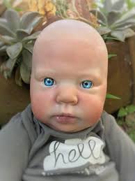Meet Cuddle Baby Crystal She Has Fair Skin And Painted Light Blonde Peach Fuzz Hair And Baby Blue Polyglass Eyes Fro Baby Dolls Reborn Dolls Reborn Baby Dolls