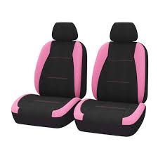Most automobile aftermarket companies sell kits to replace or upgrade your car seat upholstery. 2 Front Seat Covers Pink Kmart