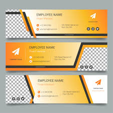 Coleccion Gradient Email Signature Vector Premium En 2020 Firmas De Correo Electronico Vector Imprimir Sobres