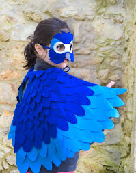 Bird Costume For Kids Blue Macaw Parrot Costume Parrot Costume Bird Costume Blue Macaw