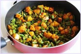 Aloo Beans Recipe How To Make Punjabi Potato Green Beans Subzi See Http Pipingpotcurry Com Re French Beans Recipe Indian Indian Beans Recipe Bean Recipes