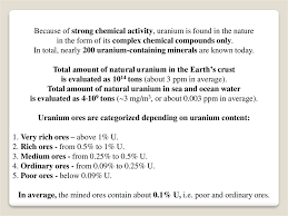 Uranium ore is a finite resource on the earth, and carries considerable danger. Nuclear Fuel Cycle Prezentaciya Onlajn