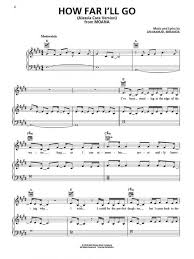 If the wind in my sail on the sea stays behind me. Alessia Cara How Far I Ll Go Sheet Music Notes Chords Sheet Music Notes Learn Piano Sheet Music
