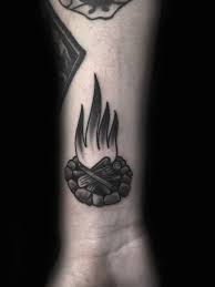 Fire Fire Campfire Firetattoo Outdoors Nature Blacktattoo Black Tattoo Fire Tattoo Tattoos Traditional Tattoo