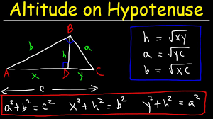 Notice that the the hypotenuse and leg are drawn in thick blue lines to indicate they are the elements being used to test for congruence. Altitude On Hypotenuse Theorem Geometry Practice Problems Youtube