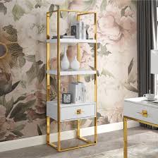 Nicole miller strives to maintain an inclusive and accessible online shopping experience and to comply with accessibility. Nicole Miller Plumeria 70 8 H X 15 4 W Steel Etagere Bookcase Wayfair