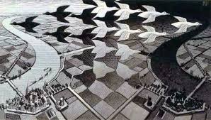 As well as still life, it was originally produced for the perfumes and pharmacy section of the sanborns store on day and night (painting). Description Of The Painting By Maurits Escher Day And Night Escher Maurits