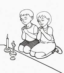 Gambar Mewarnai Anak Berdoa Kristen Dunia Belajar