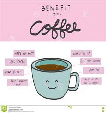 Benefit Of Coffee Chart Illustration Stock Illustration