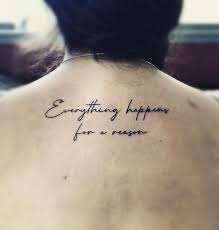 Everything happens for a reason spine tattoo tattoos. Tattoo Sick Everything Happens For A Reason Tattoo Sick Facebook